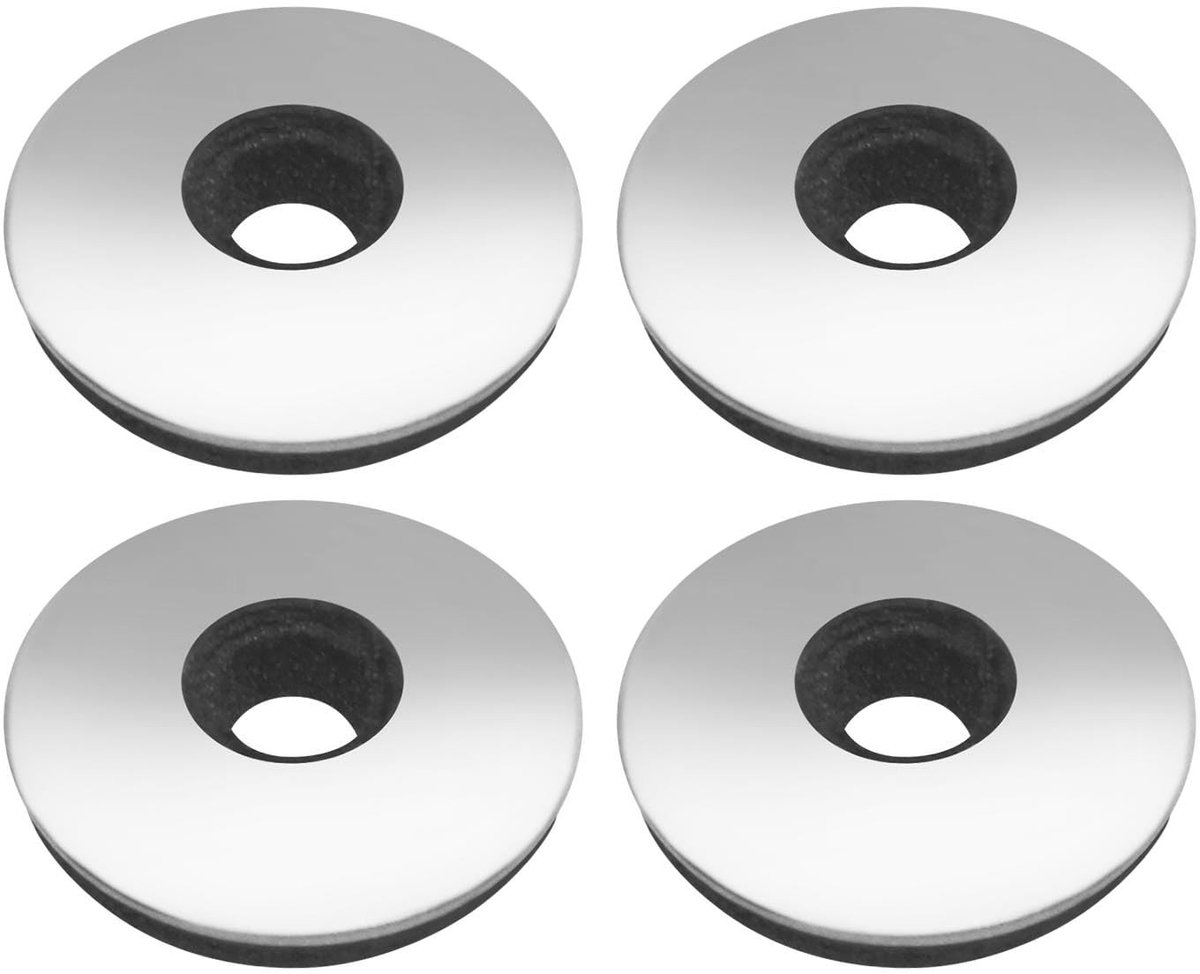 Dailygoods- Afdichtringen 100 stuks - 304 Roestvrij Staal/Neopreen - Buitendiameter 12 mm - Binnendiameter 4,2 mm - Dikte 2,5 mm - Corrosiebestendig - Afdichtschijven