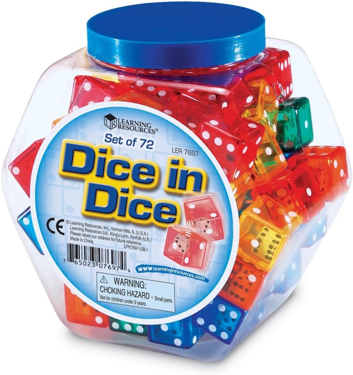72 Zeszijdige Dobbelstenen Set voor Rekenen en Spelletjes