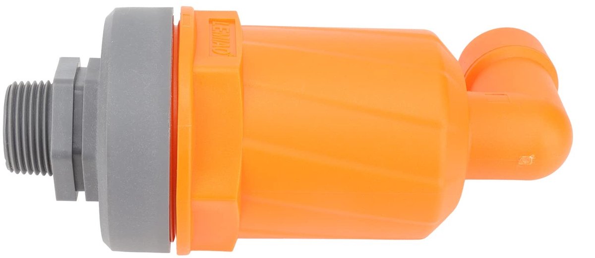 Dailygoods- Luchtinlaat Automatisch - Afdichting Hoog Debiet - PP-Materiaal - Eenvoudig te Installeren - Voor Woonkamer - Verbinding Type 6632B - Ontluchtingsklep