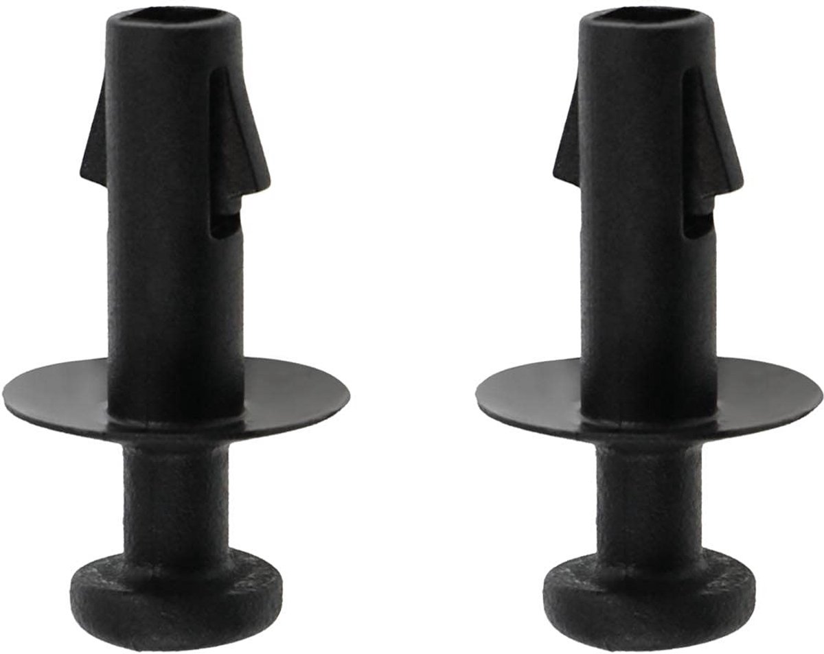 Dailygoods- Bevestigingsclips 2 Stuks - Compatibel met Vauxhall Mokka Mokka X - Kunststof - Zwart - Onderdeelnummer 95129884 - Schokbestendig - Autoklip