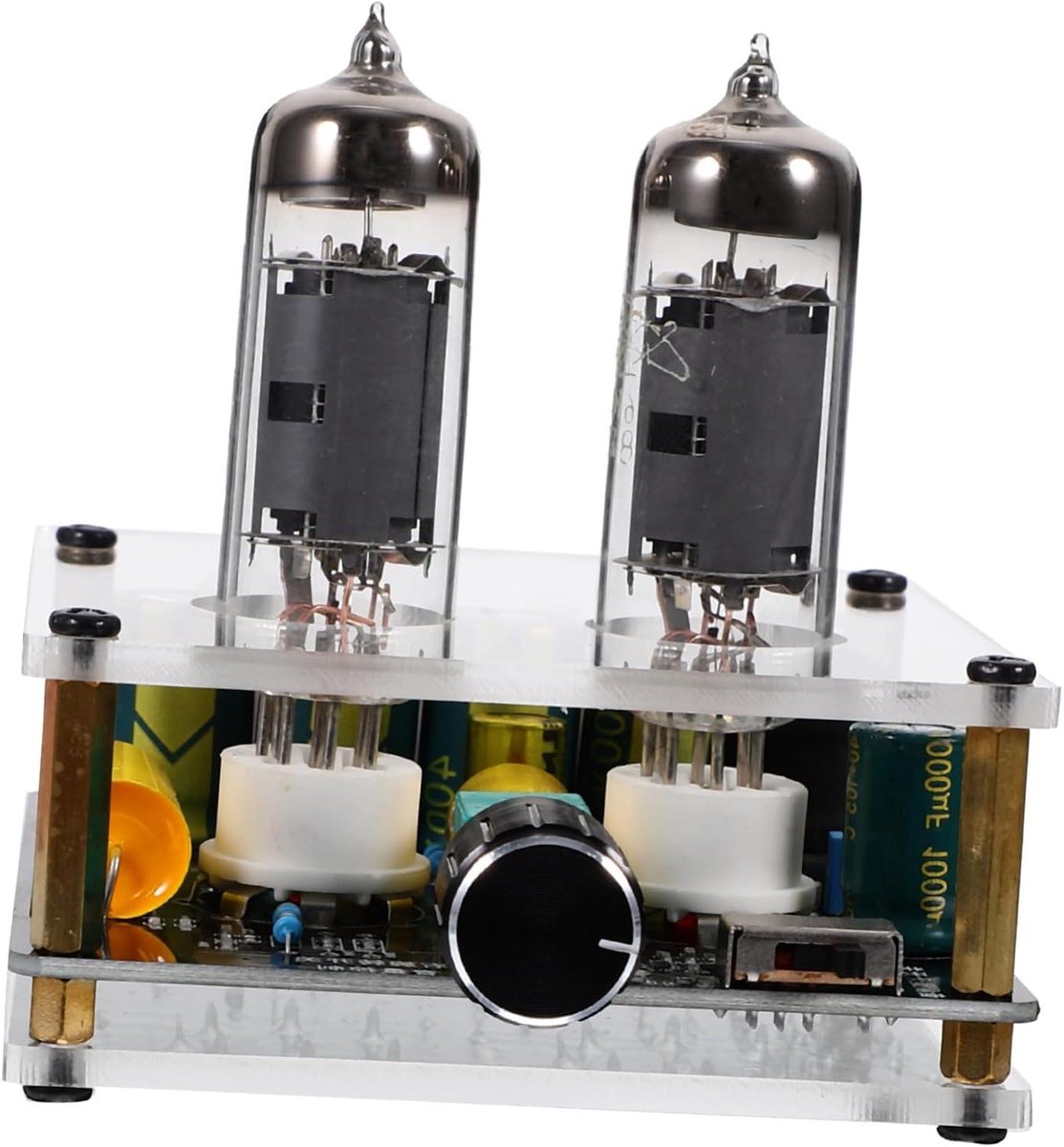 Voorversterker Buizen - Hifi Audio - Muziek Luisteren - Verrijkt Geluid - 11x7.5x3.2cm - Zwart