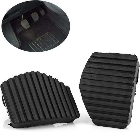 Pedaalhoezen Rubber - Remhoes Koppeling - Verbeterde Grip - Anti-slip Textuur - Set van 2 stuks - Zwart van Merkloos — afbeelding 4