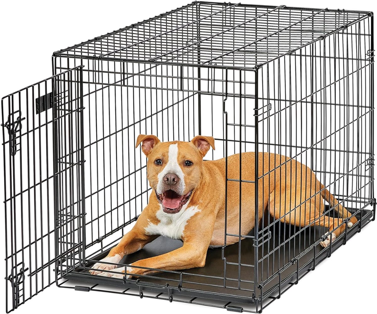 SNJY® Hondenbench - Hondenhok - Hondenhuis - Opvouwbaar - 91,5L x 58,5B x 63,5H cm - Zwart