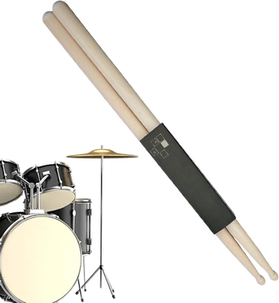 Drumstokken Set - Slagstokken Percussie - Muziek Maken - Goede Balans - 5A Maat - Natuurlijk