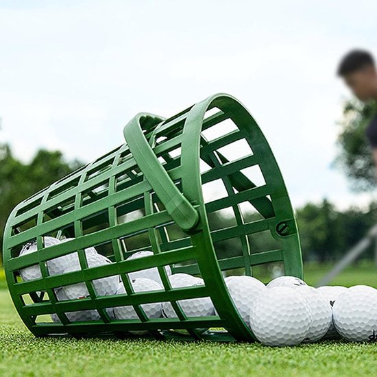 Golfbal Emmertje - Ballen Container - Bal Training - Grasvriendelijke Bodem - 50 Ballen Capaciteit - Zwart — afbeelding 2