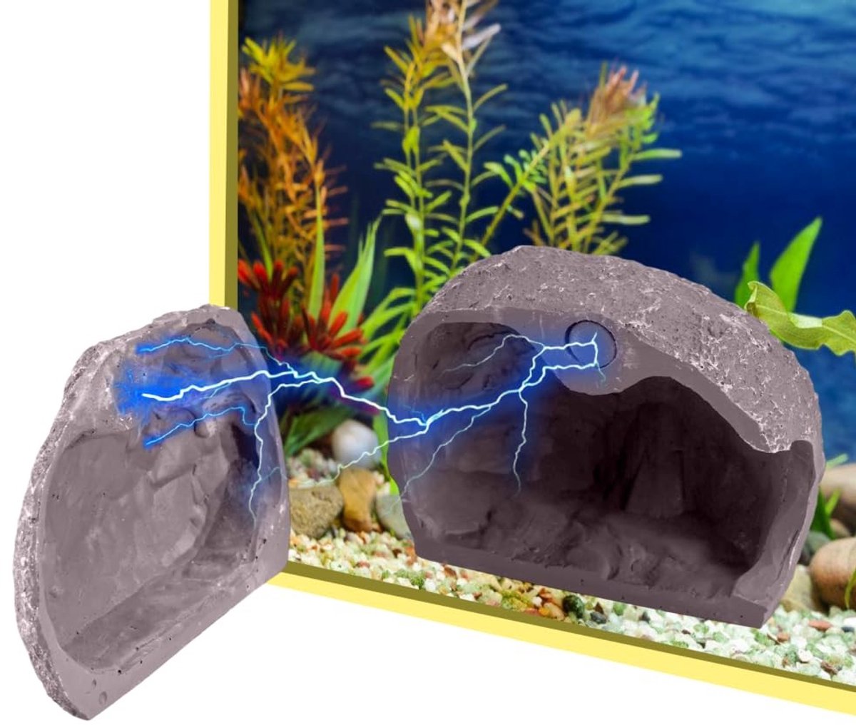 Dailygoods - Magnetische Aquariumgrot voor Decoratie en Schuilplek