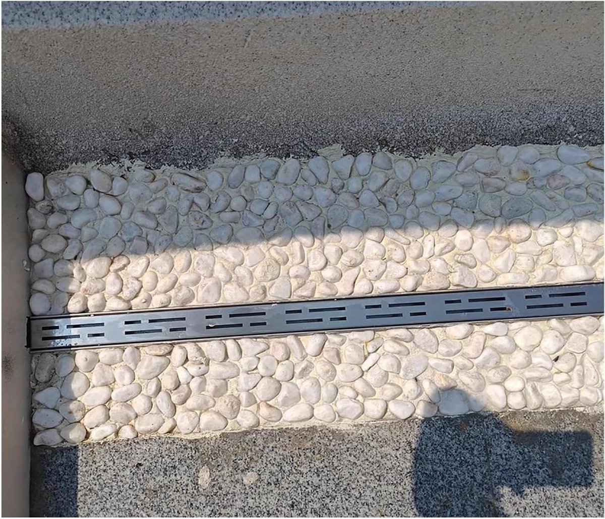 Afwateringssysteem Roestvrijstaal - Watergoot Buiten - Efficiënte Waterafvoer - Hoge Draagkracht - 100 cm Lengte - Metaal