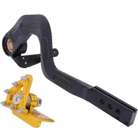 Motorfiets Hendel - Schakelpedaal Rempedaal - Motor Rijden - CNC Aluminium Constructie - Set - Zwart — afbeelding 5