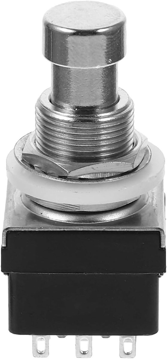 Metalen Voetschakelaar - Effect Pedaal - Muziek Maken - 3PDT Bypass - 4.3 cm - Zilver