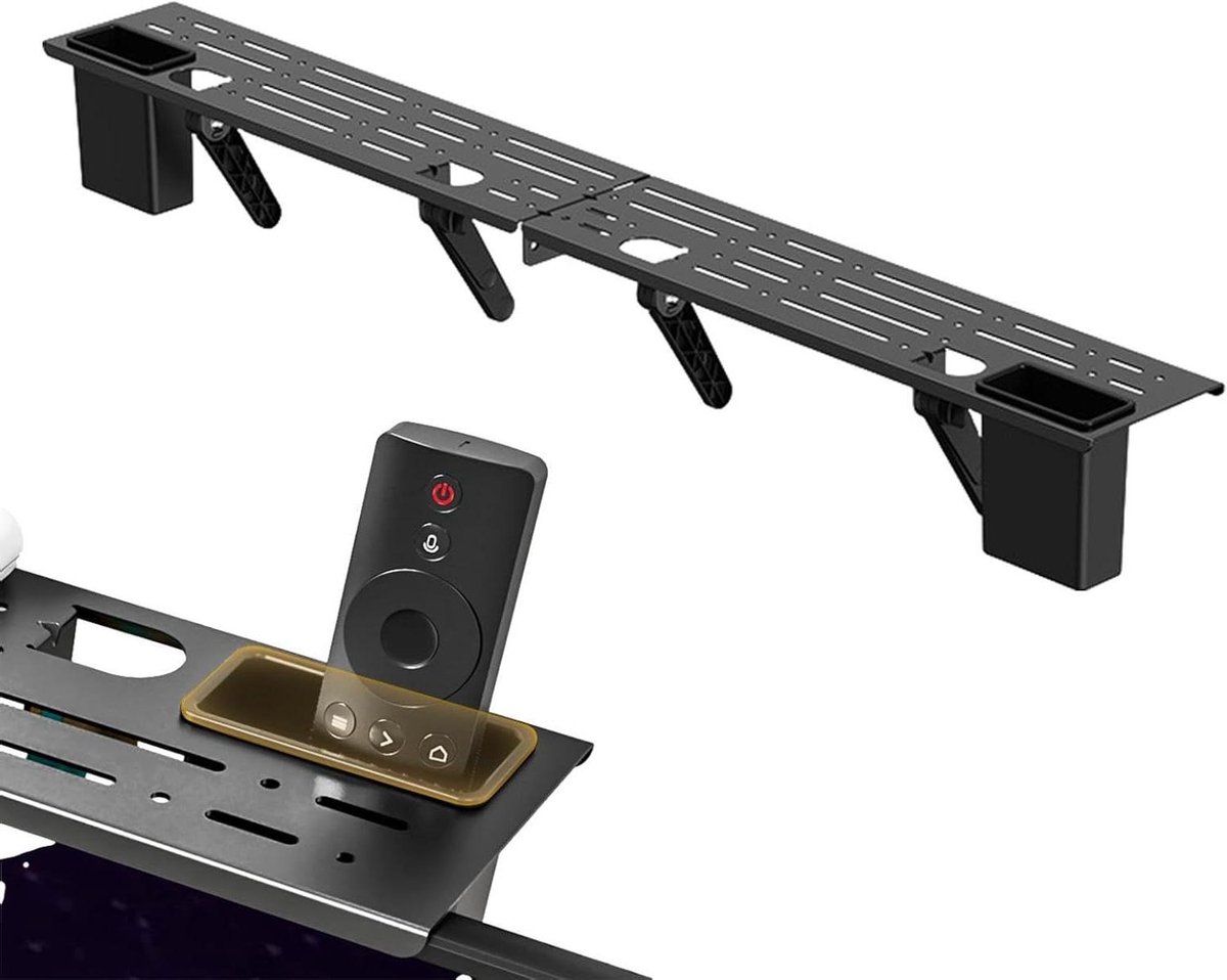 TV Plank - TV Rek - Organiseren - Zonder Boren - 90 cm - Zwart