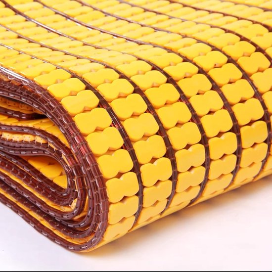 Bamboe Slaapmat - Zomerkussen - Koel Zomeren - Antislip Mat - 60x120 cm - Natuurlijk — afbeelding 5