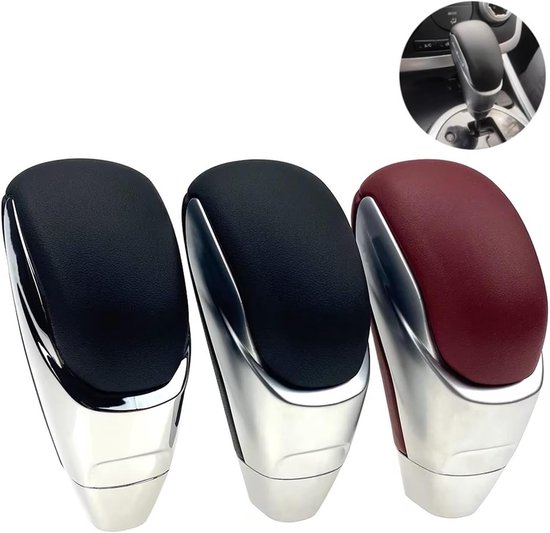 Schakelpookknop - Versnellingspook Hendel - Verbeter Rijervaring - Comfortabele R-vorm - 10x10mm - Zilver Rood — afbeelding 2