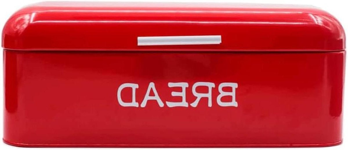 Broodtrommel - Brooddoos Opslag - Keuken Organiseren - Grote Capaciteit - 435x255x172CM - Rood-A