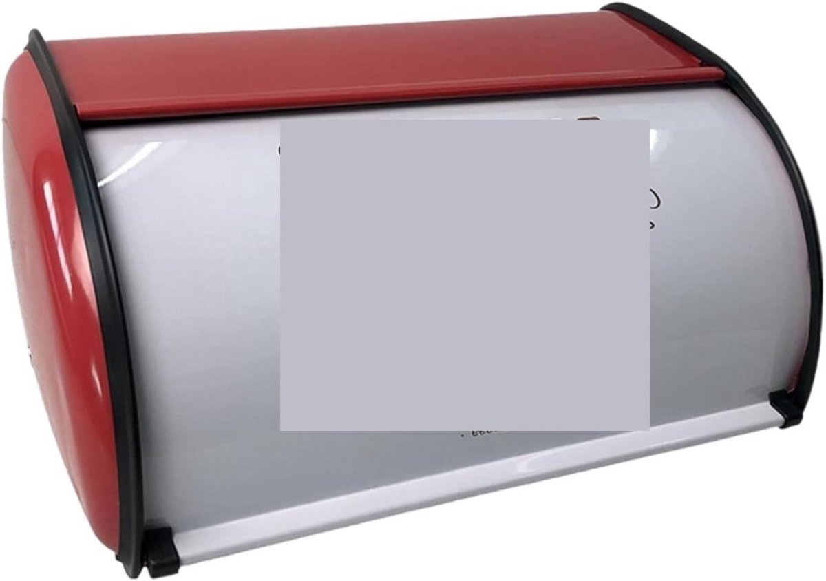 Broodtrommel - Broodbak - Brood Vers Houden - Rustiek Design - 34.5cm - Rood