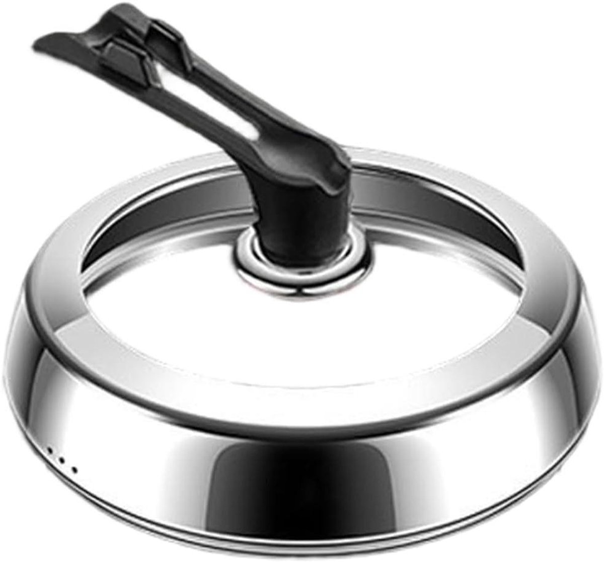 Kookpan Deksel Glazen Deksel Veelzijdig Koken Stoomontluchting 32cm Diameter Zilver