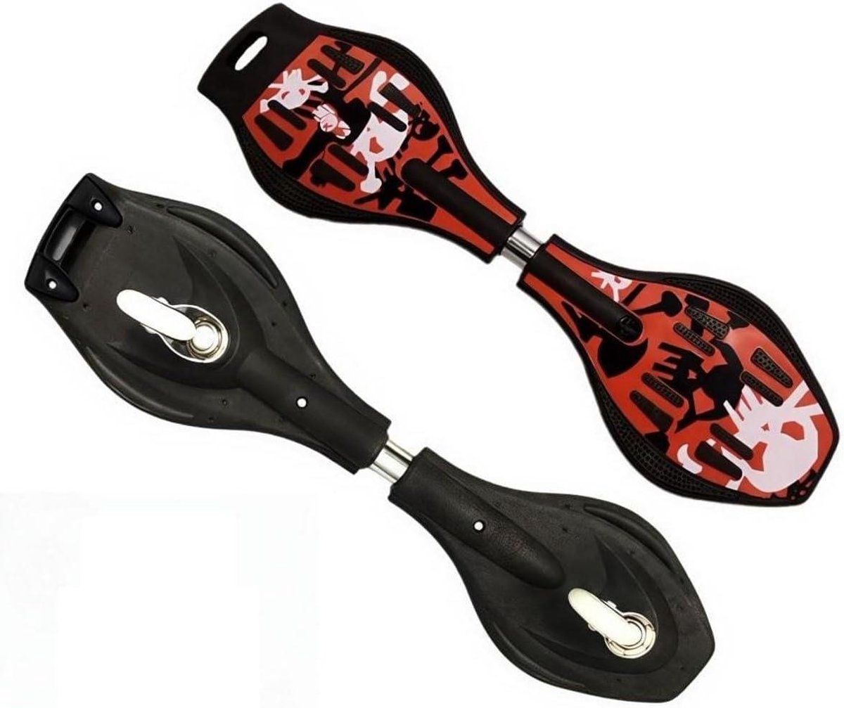 Waveboard Skateboard Surfboard Street Surfing Inclusief Draagtas 87 x 23 cm Rood