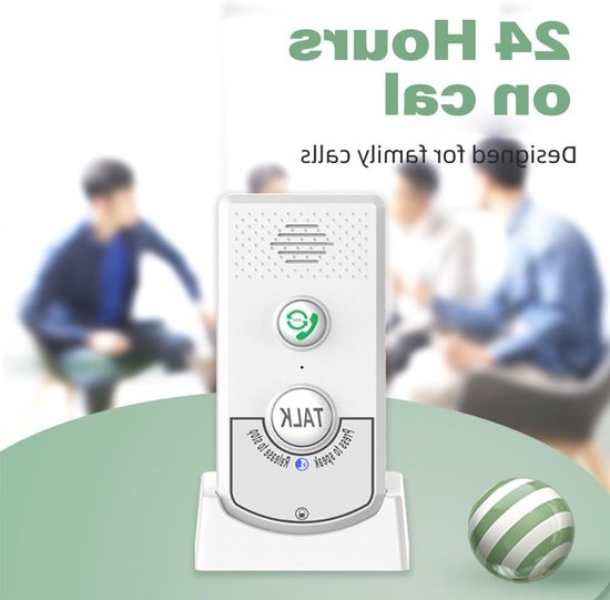 Draadloos Intercom Systeem voor Thuis en Kantoor, 2-Weg Communicatie, Stemdeurbellen voor Ouderen — afbeelding 3