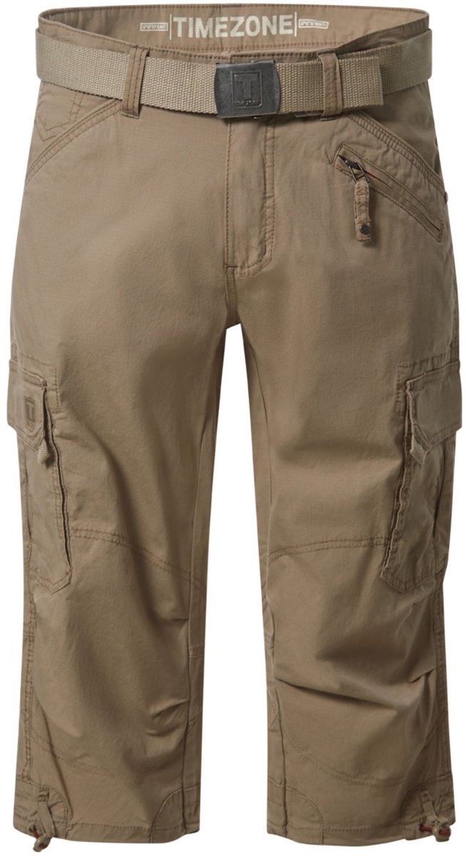 TIMEZONE Herren Shorts Kuitlengte Cargo Zakken Riem Ademend Ritssluiting