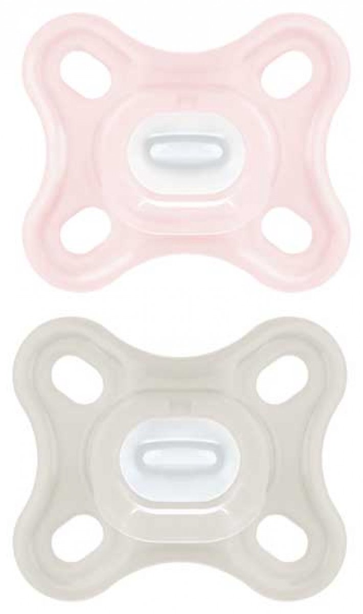 MAM Comfort Fysiologische Fopspeen +0m Roze Set van 2 + Opbergdoos van Merkloos — afbeelding 5