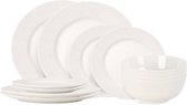 Cookinglife Serviesset CampVibe 12-delig - Servies Set 4 Personen - Modern Design Melamine - Vaatwasser- & Magnetronbestendig