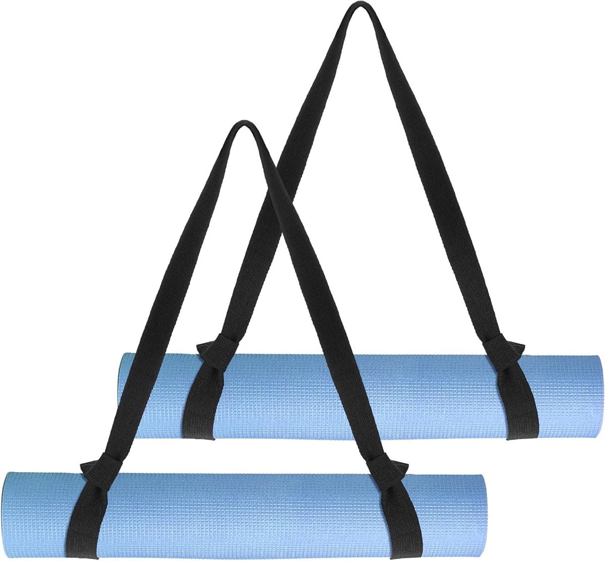 Pack van 2 Verstelbare Yoga Mat Draagriemen - Ideaal voor het Organiseren en Opslaan van Fitness- en Sportmatten