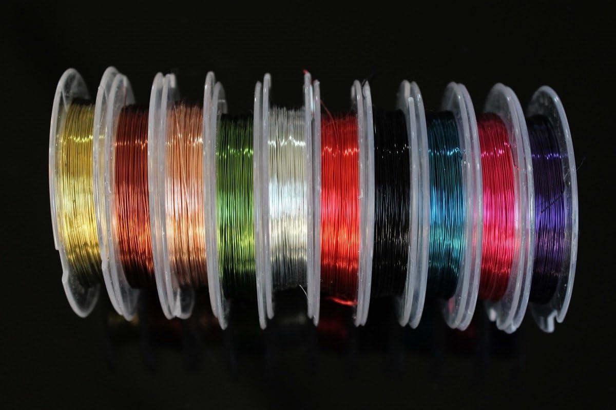 Vliegvissen Lokaas Ribben - Larven Lichaam - Vissen Maken - Koperdraad Materiaal - 10 Meter Lengte - Willekeurige Kleuren