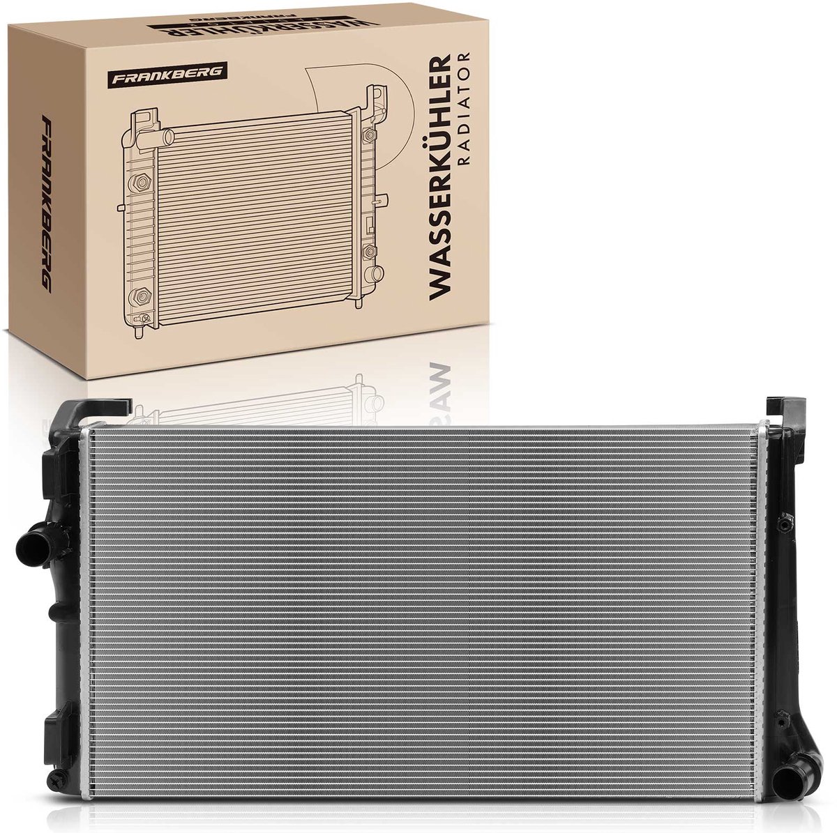 Frankberg 1x Radiator Koelvloeistofradiator Motorradiator voor Fiat
