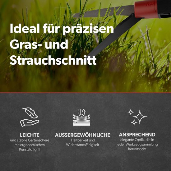 Grasschaar SG-13 voor het knippen van gazonranden met 360° draaibare snijkop - Gazonrandschaar - Heesterschaar - Tuinschaar - Grasmaaier — afbeelding 4