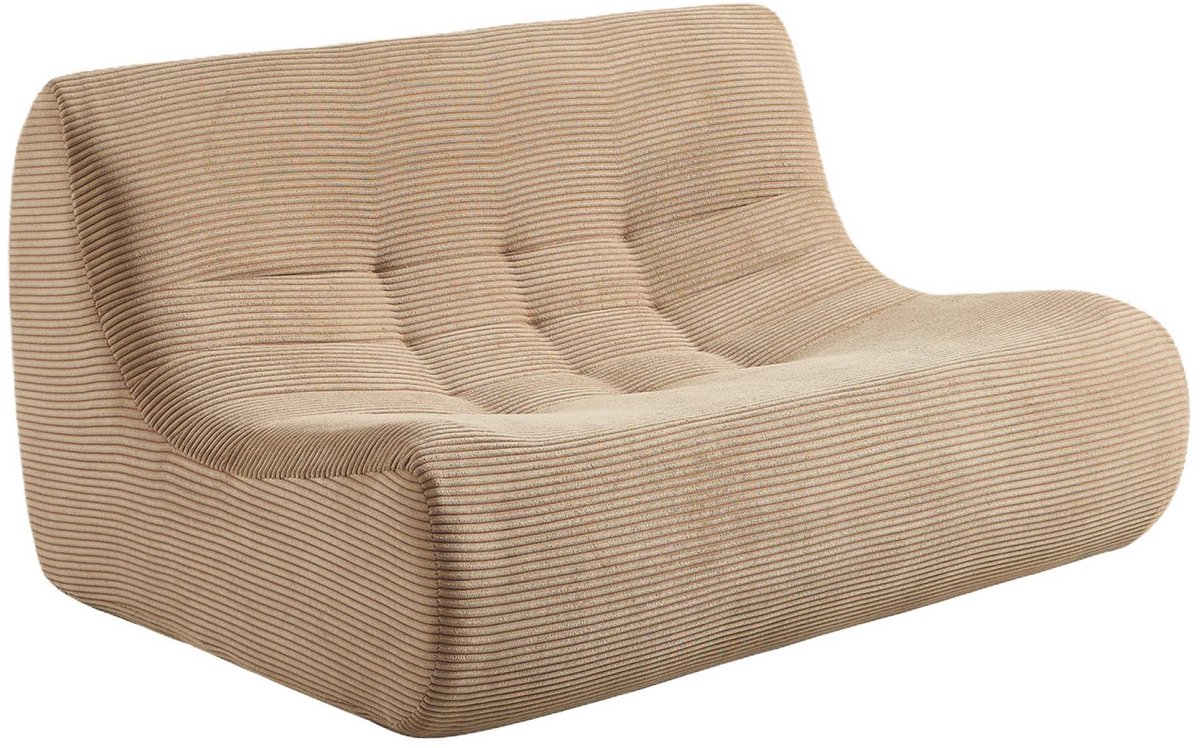 sweeek - Ribfluwelen loungestoel met 2 zitplaatsen - sokol
