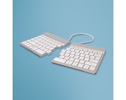 R-Go Split - Ergonomisch toetsenbord - Bluetooth - Break software - US QWERTY Layout - Wit