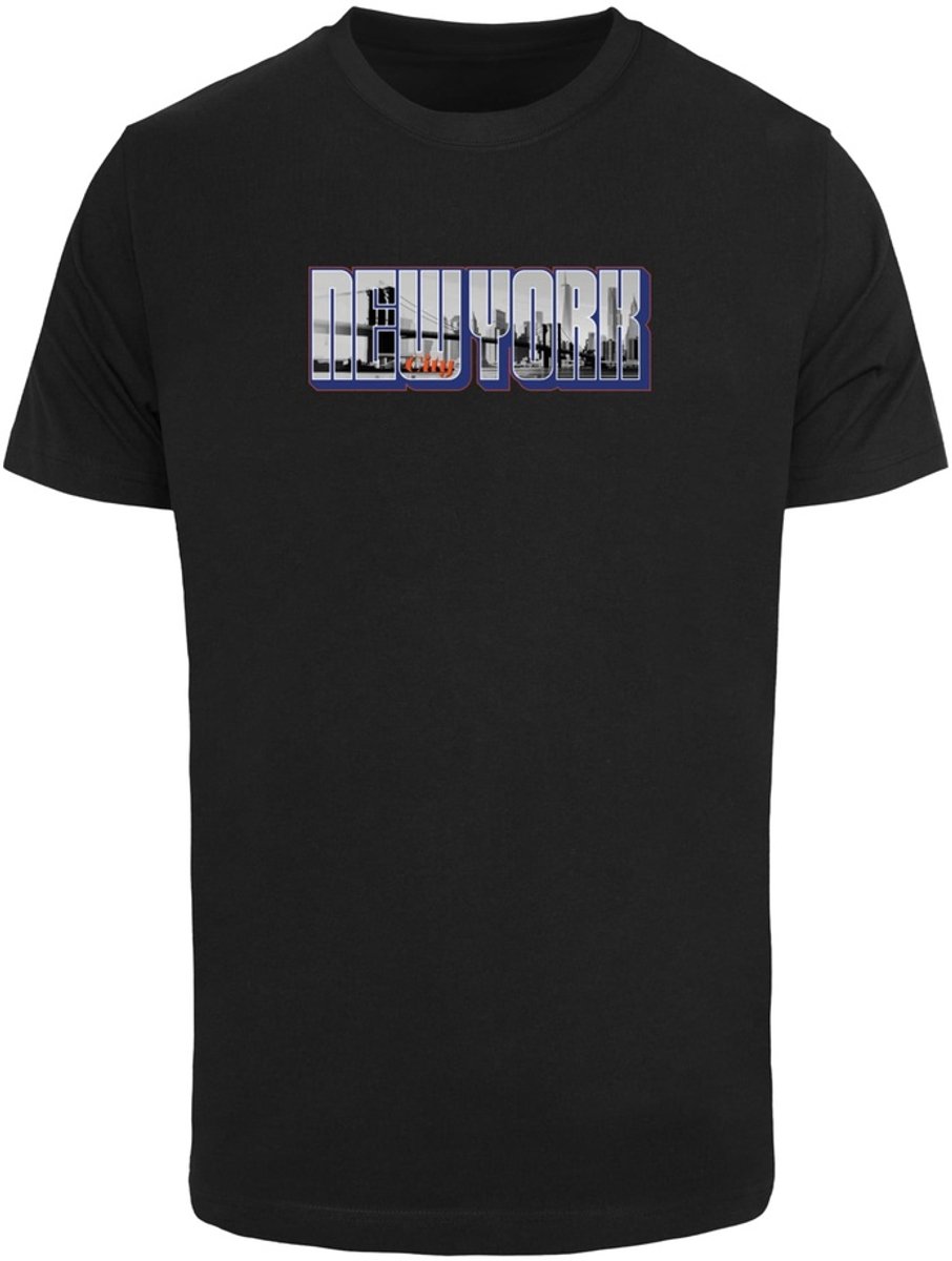 Mister Tee NY Skyline Heren Tshirt XXL Zwart
