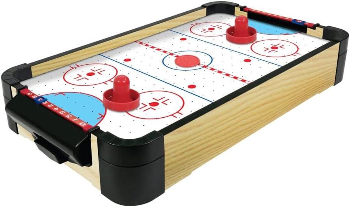 Tafel Vlieghockey - Airhockey Spel - Thuis Spelen - Snelle Installatie - 40 cm - Neon