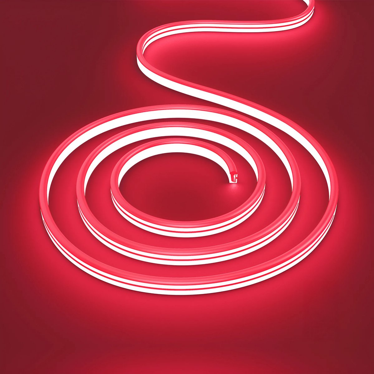Qualu Neon LED Strip - Kingtron Neo - 100 Meter - Lichtkleur Rood - Waterdicht IP65 - Directe Aansluiting op Netstroom - Werkt zonder Driver - SMD 2835