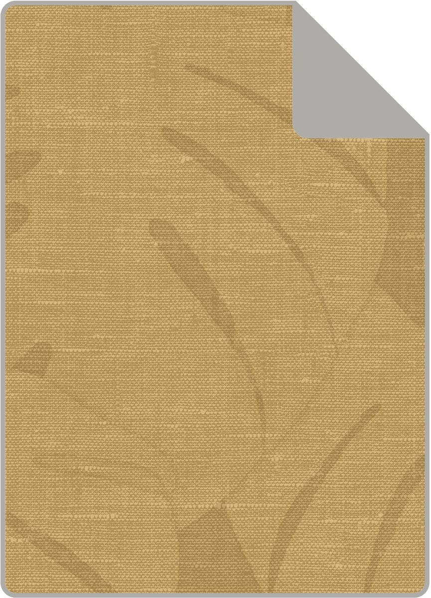 Proefstaal Origin Wallcoverings behang tropische bladeren okergeel - 26.5 x 21 cm - 347811-S