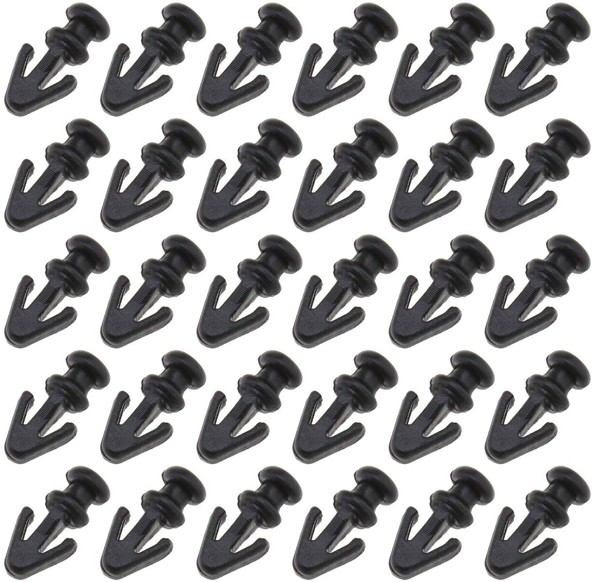 Store_9 - Deurafdichting Clips - 50 Stuks - Hoogwaardige kunststof - Zwart - Schroefbevestiging - Geschikt voor Ford Mondeo MK2 MK3 MK4