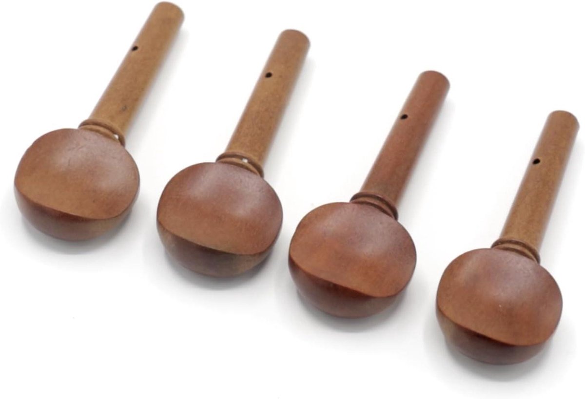 Viool Stemharingen - Stempennen Hout - Viool Stemmen - Jujube Hout - 4 stuks - Rood