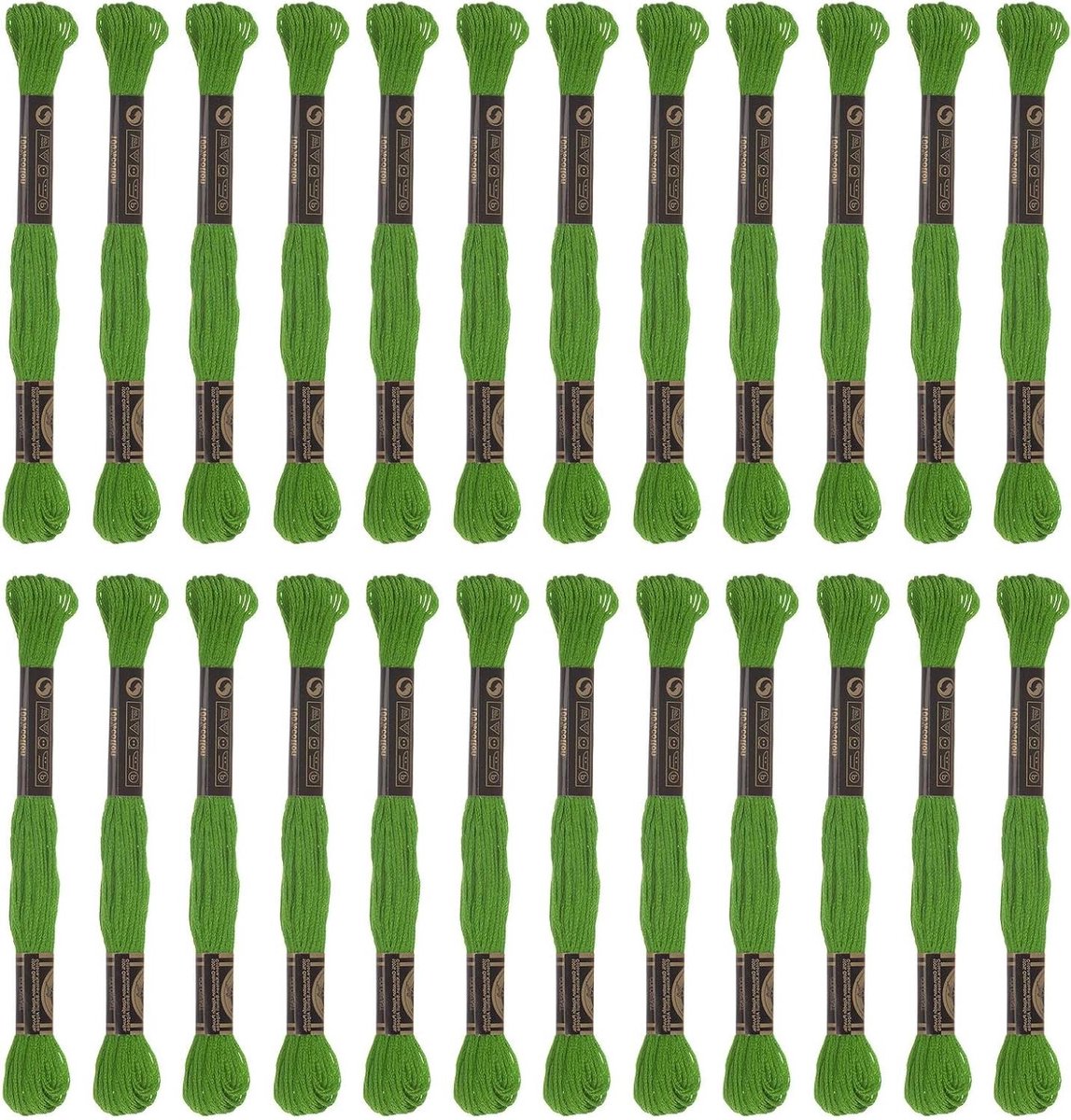 Borduurgaren - Borduurkatoen Flos - Knutselprojecten Uitvoeren - Langvezelig Katoen - 8 Meter Per Streng - Groen