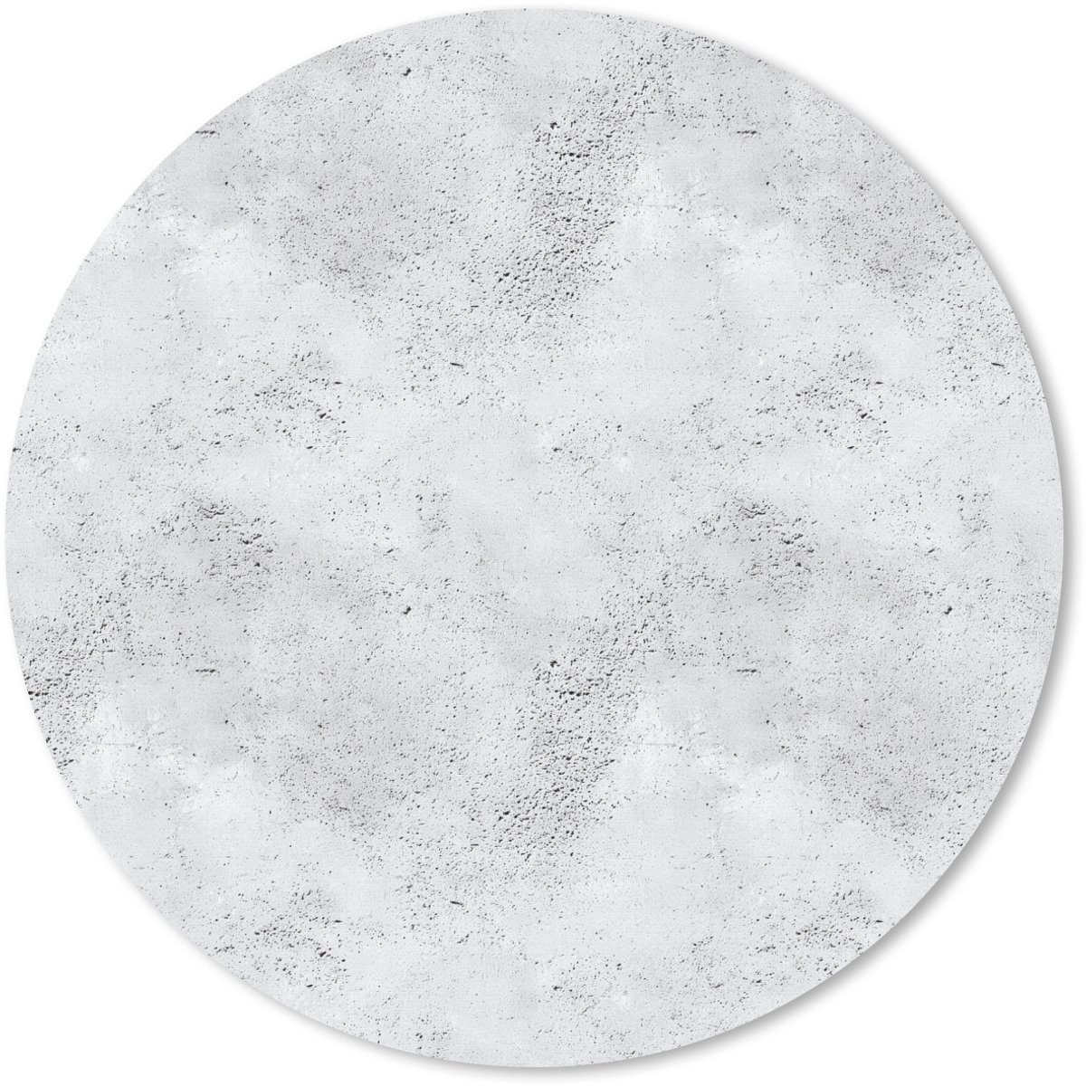 Muismat rond 30x30 cm - Mousepad Lichtgrijs - Ruw - Subtiel - Ronde muismatten
