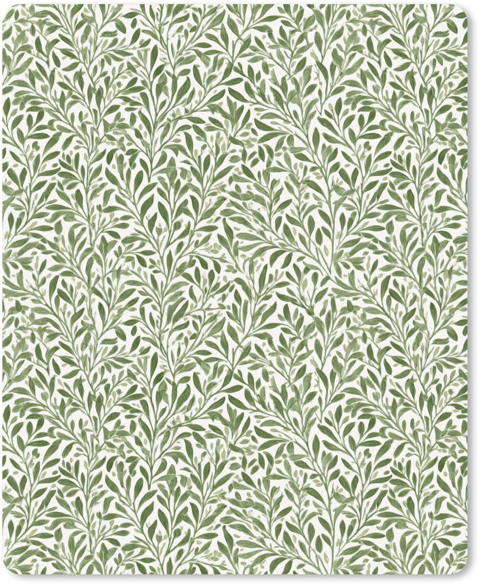 Muismat 12x16 cm - Mousepad Botanisch - Takken - Groen - Muismatten