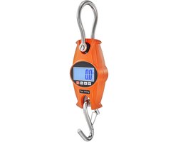 Vevor - Digitale Weegschaal - Hangweegschaal - Bagage Weger - Mini Kraan - LCD Display – Precisie afwegingen - Tot 400 KG - Orange