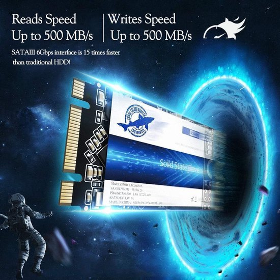 Interne SSD Schijf - Solid State Drive Opslag Schijf - Computer Prestaties Verbeteren - Schokbestendig Ontwerp - 250GB M.2 2242 — afbeelding 4