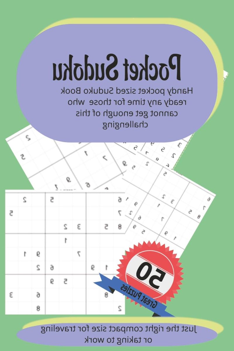 Pocket Sudoku Boek - Sudoku Puzzelboek - Hersenen Trainen - Handig Zakformaat - 15x23 cm - Niet gespecificeerd
