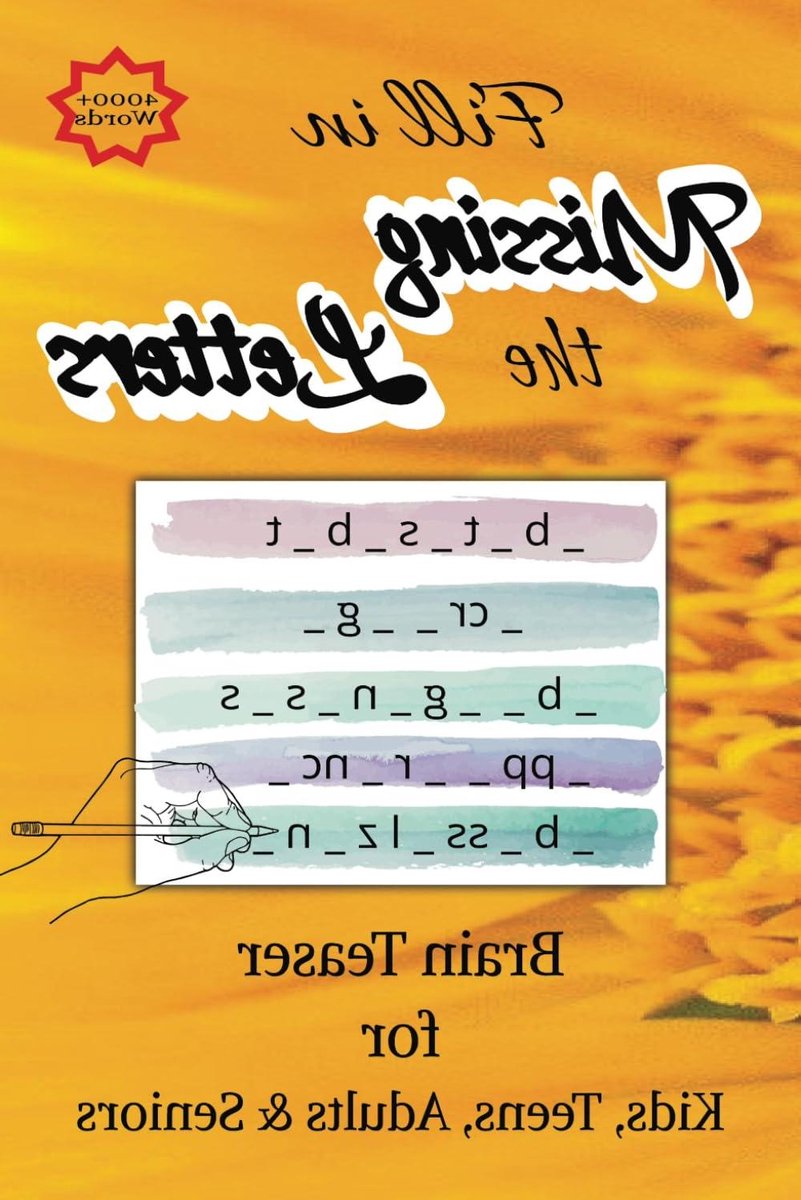Puzzelboek - Woordspel Raadsels - Hersentraining - Ontbrekende Letters - 202 pagina's - Niet gespecificeerd