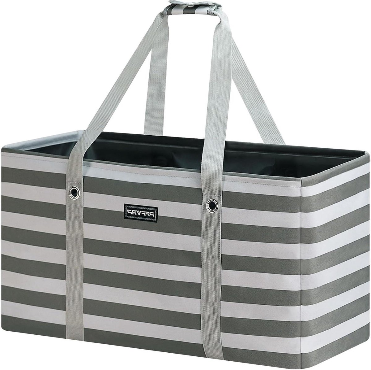 Grote Utility Tote Bag - Boodschappentas Opvouwbaar - Boodschappen Doen - Met Metalen Frame