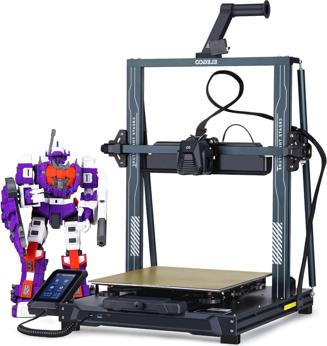 3D Printer - FDM Printer Hoge Snelheid Printer - Objecten Printen - Direct Drive Extruder - 320x320x385 mm - Zwart