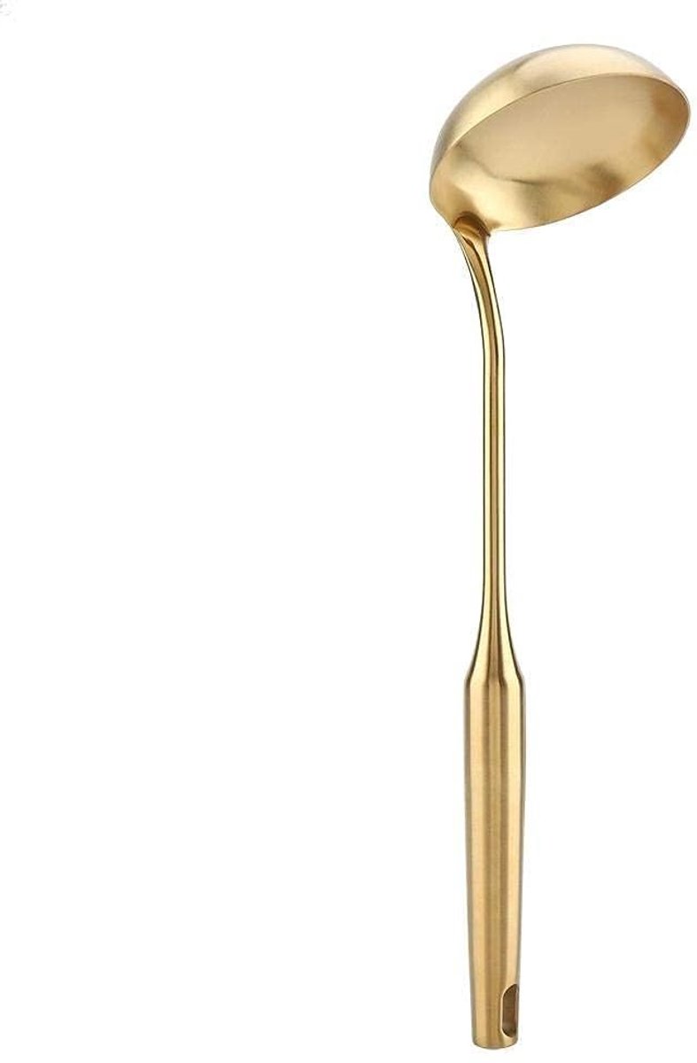 Vt products Soeplepel - Keukenhulp - Goudkleurig - Soup Ladle - Handzaam en stijlvol - Ideaal voor soep en stoofschotels