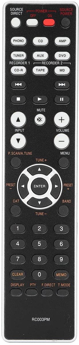 Store_9 - Vervangende Afstandsbediening - Geschikt voor Marantz PM6003 PM7003 PM5004 PM6004 - Handzaam en gebruiksvriendelijk - Tot 10 meter bereik...