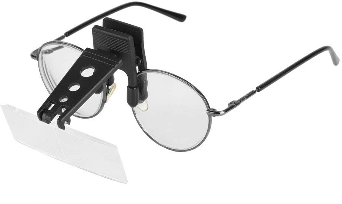 ONF3 - Plastic vergrootglas - 3.5x vergroting - Clip-on design - Geschikt voor brildragers - Handig voor lezen en hobby's - Duurzaam materiaal