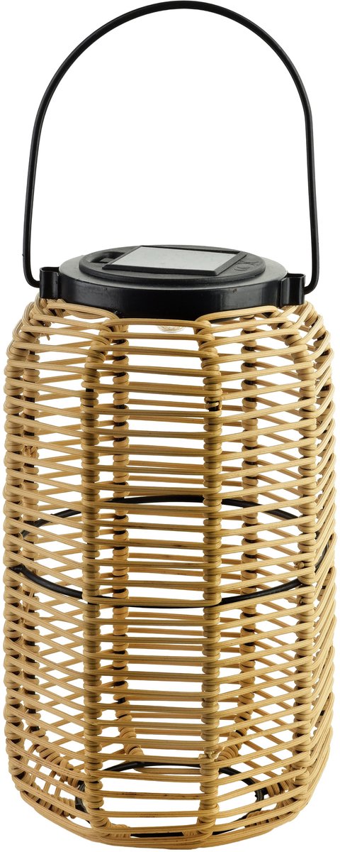SOKKE Nature - Solar Lampion - 15x15x25/36 cm - Boho - Natuurlijk Design