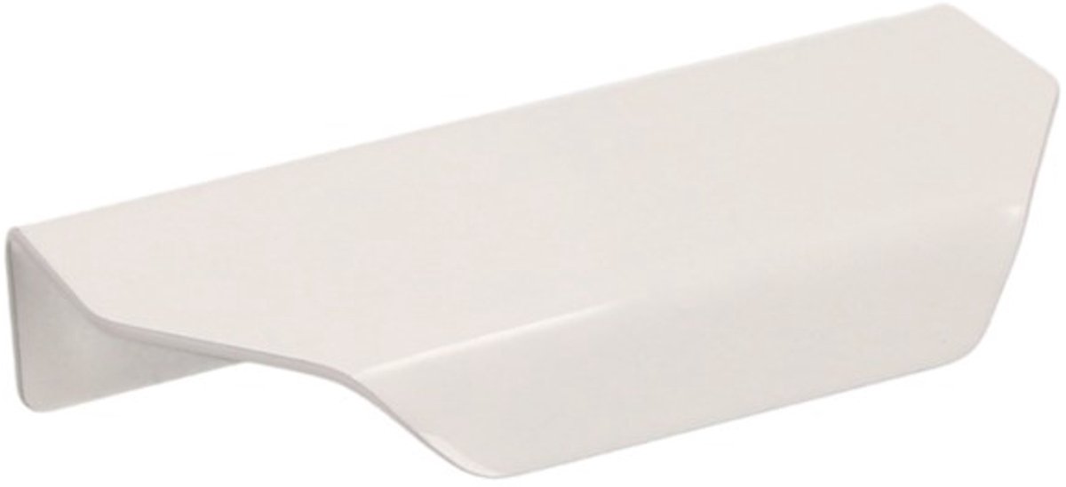 Gamet Serie - Witte Glanzende Handgreep - 72mm - Aluminiumprofiel